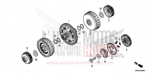 EMBRAYAGE NC750DJ de 2018